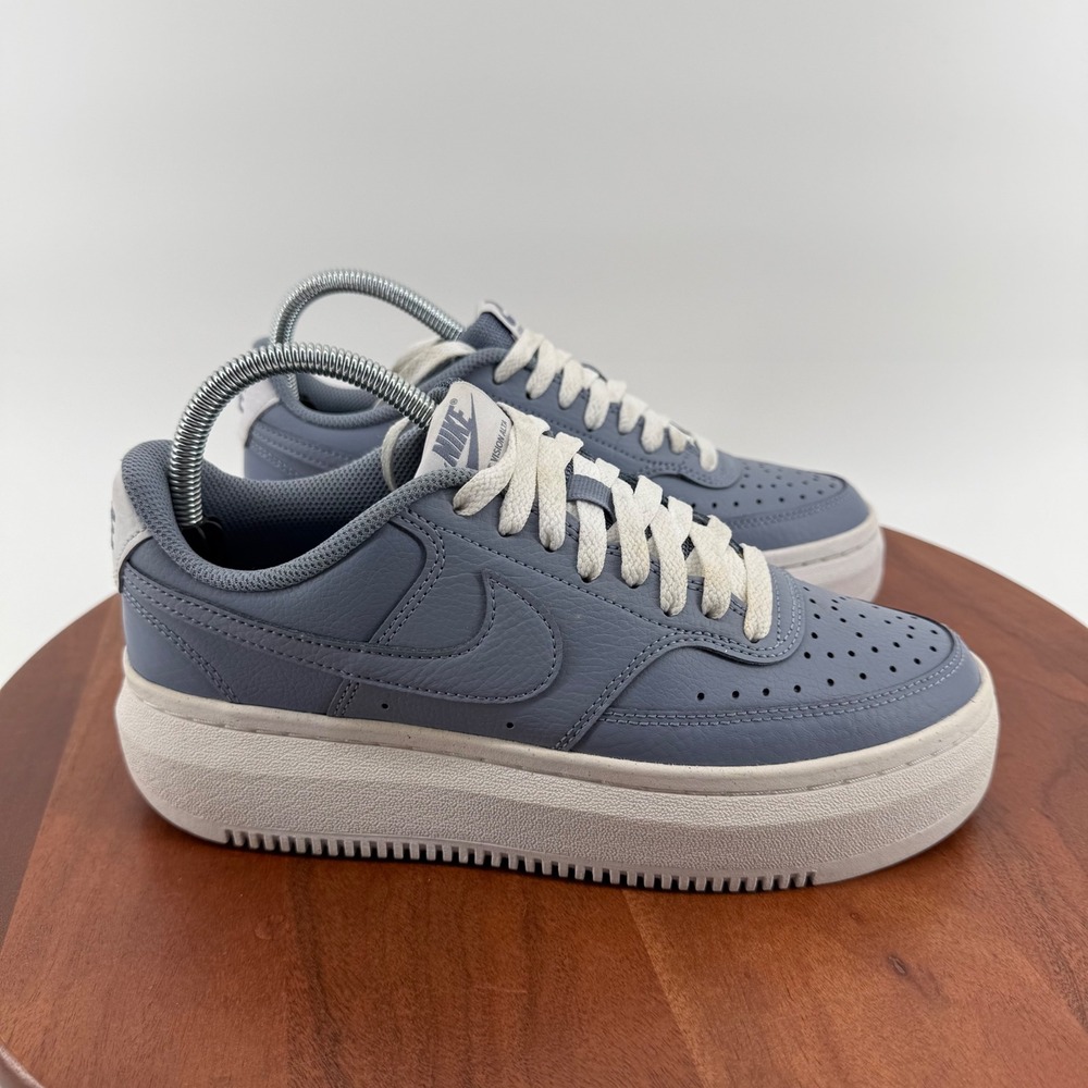 Nike Court Vision Alta Shoes Ashen Slate Blue Platform Y2K DM0113-400 Women 9